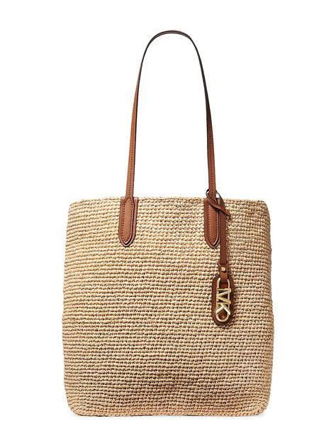 michael kors raffia tote|Michael Kors shoulder bag.